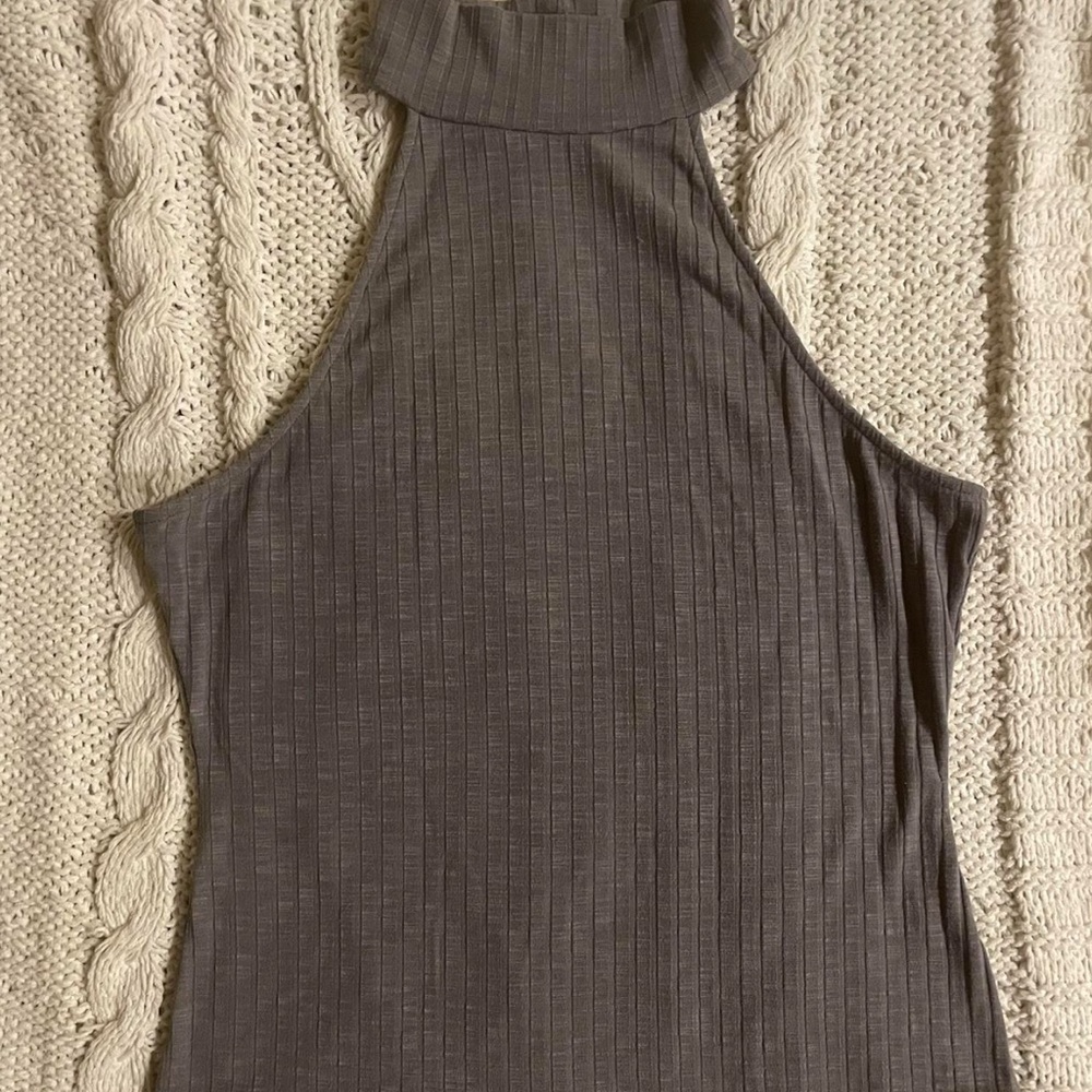 Bear Dance Turtle Neck Tank Top